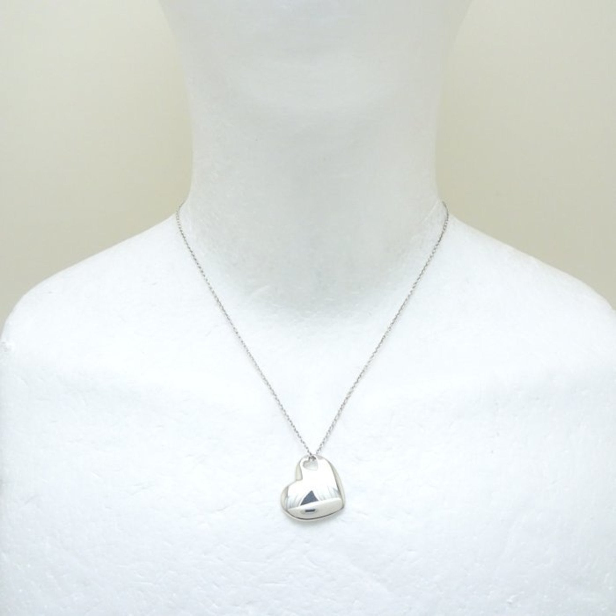 Heart Pendant Necklace Sterling Silver