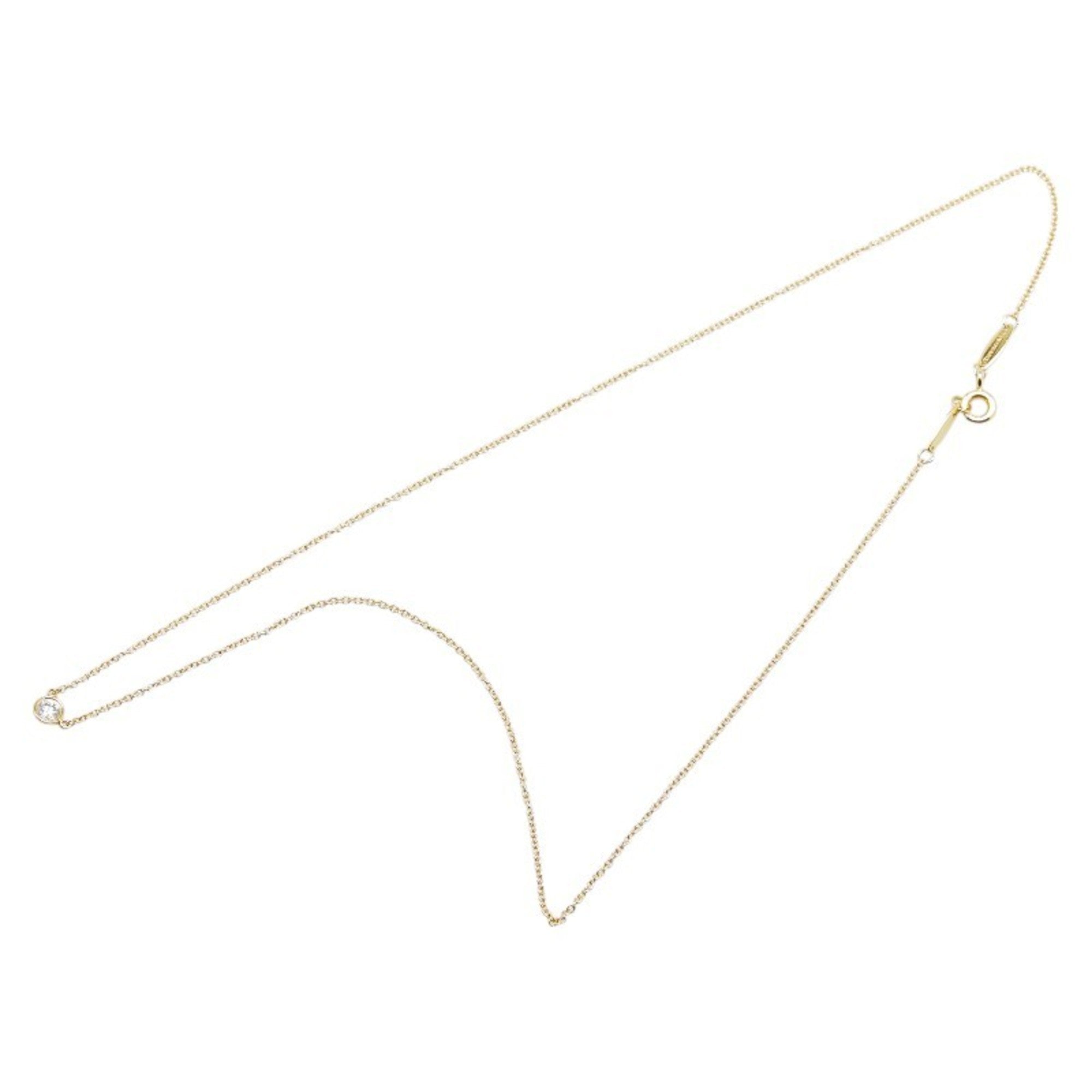 Elsa Peretti Diamonds By The Yard Pendant Necklace 18K Yellow Gold and Diamond