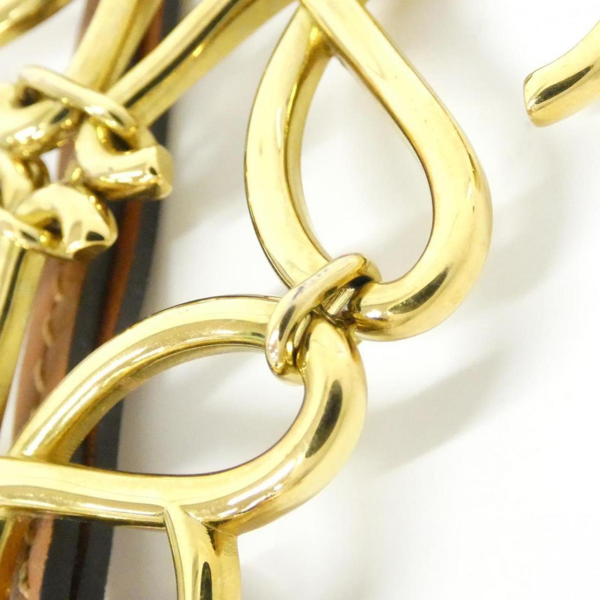 Handbag Charm Leather Gold