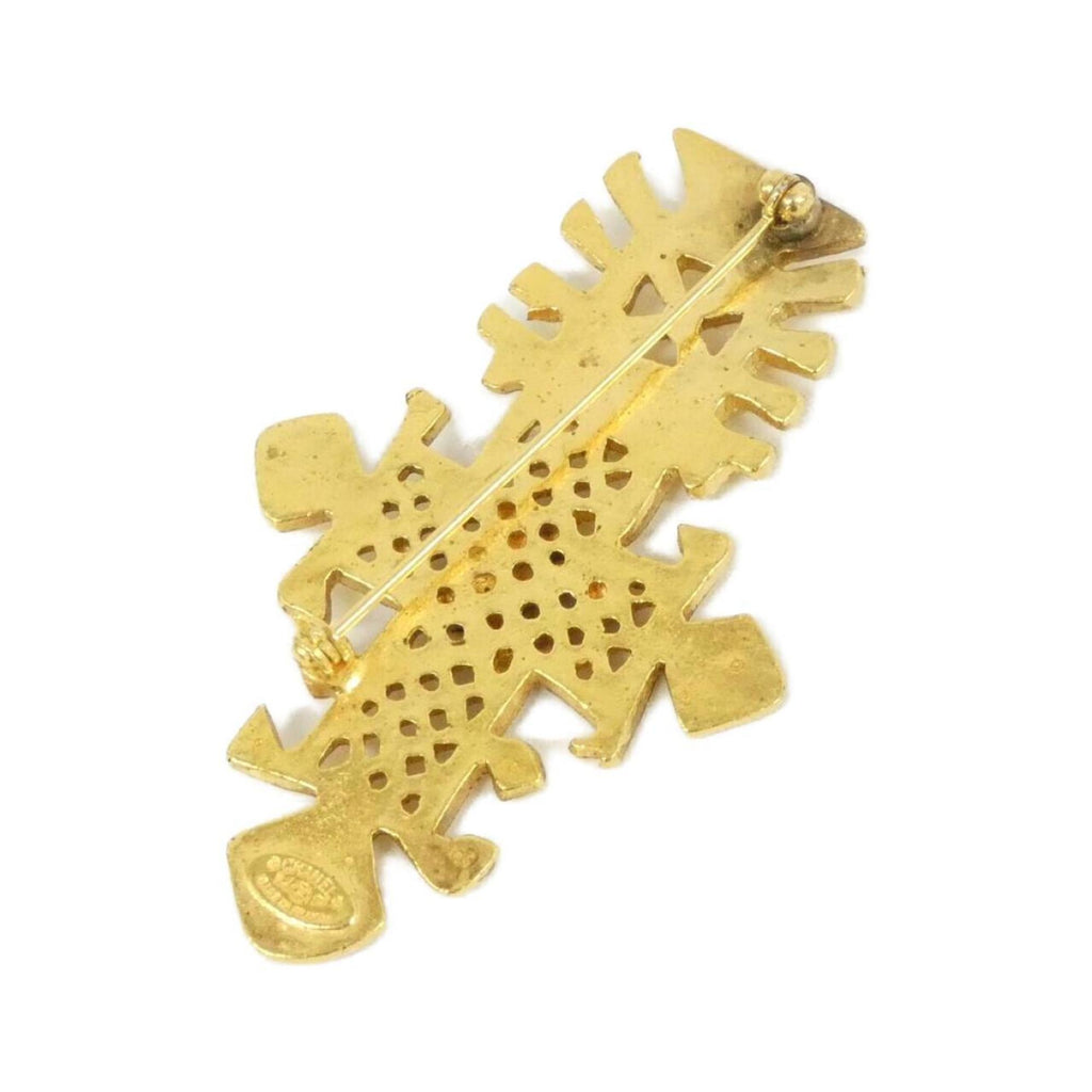 Brooch Gold-Tone Metal