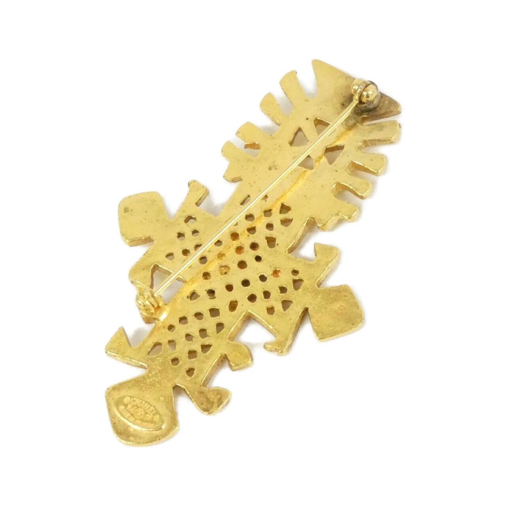 Brooch Gold-Tone Metal