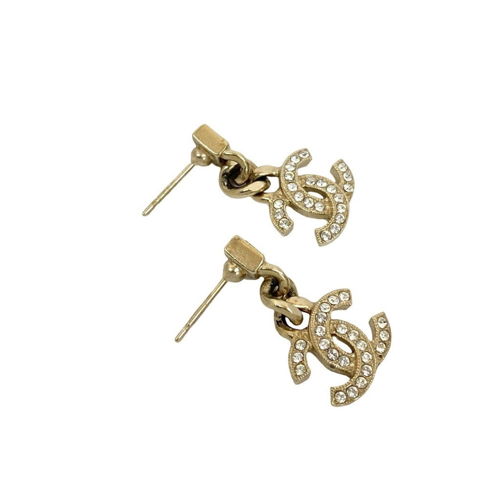 CC Logo Earrings Gold-Tone Metal Gold-Tone Metal