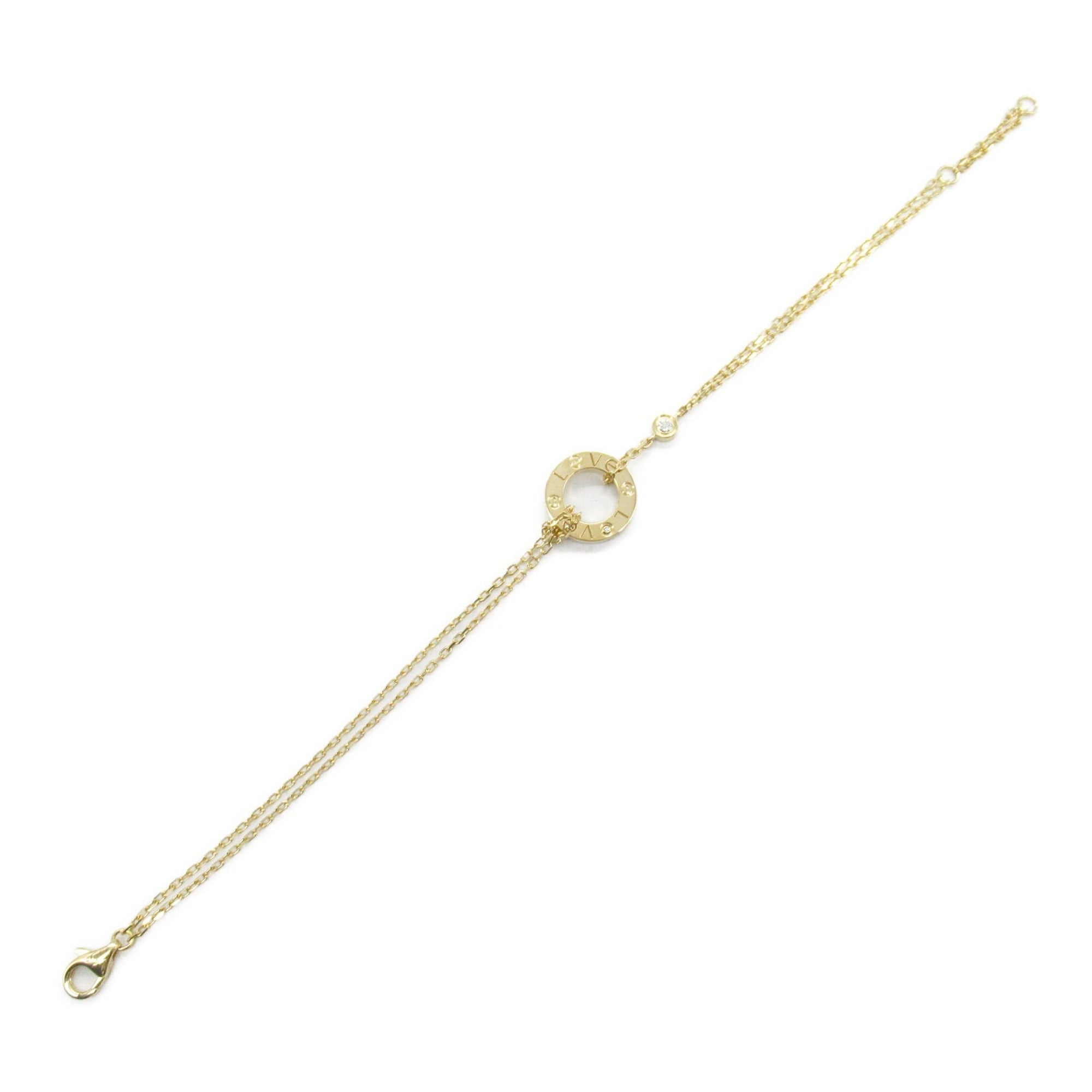 Love Circle Bracelet 18K Yellow Gold with Diamond