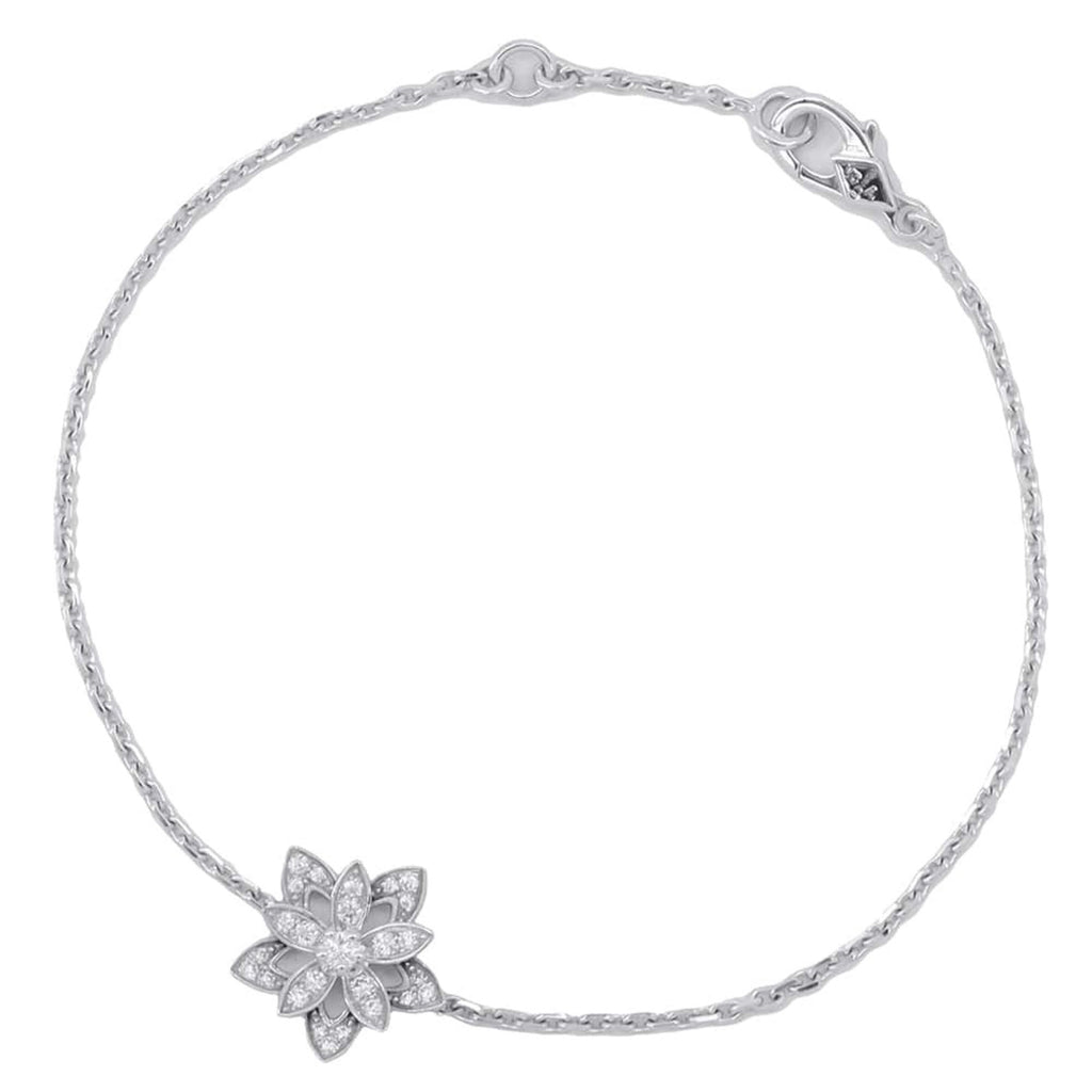 Bracelet 18K White Gold Mini with Diamond