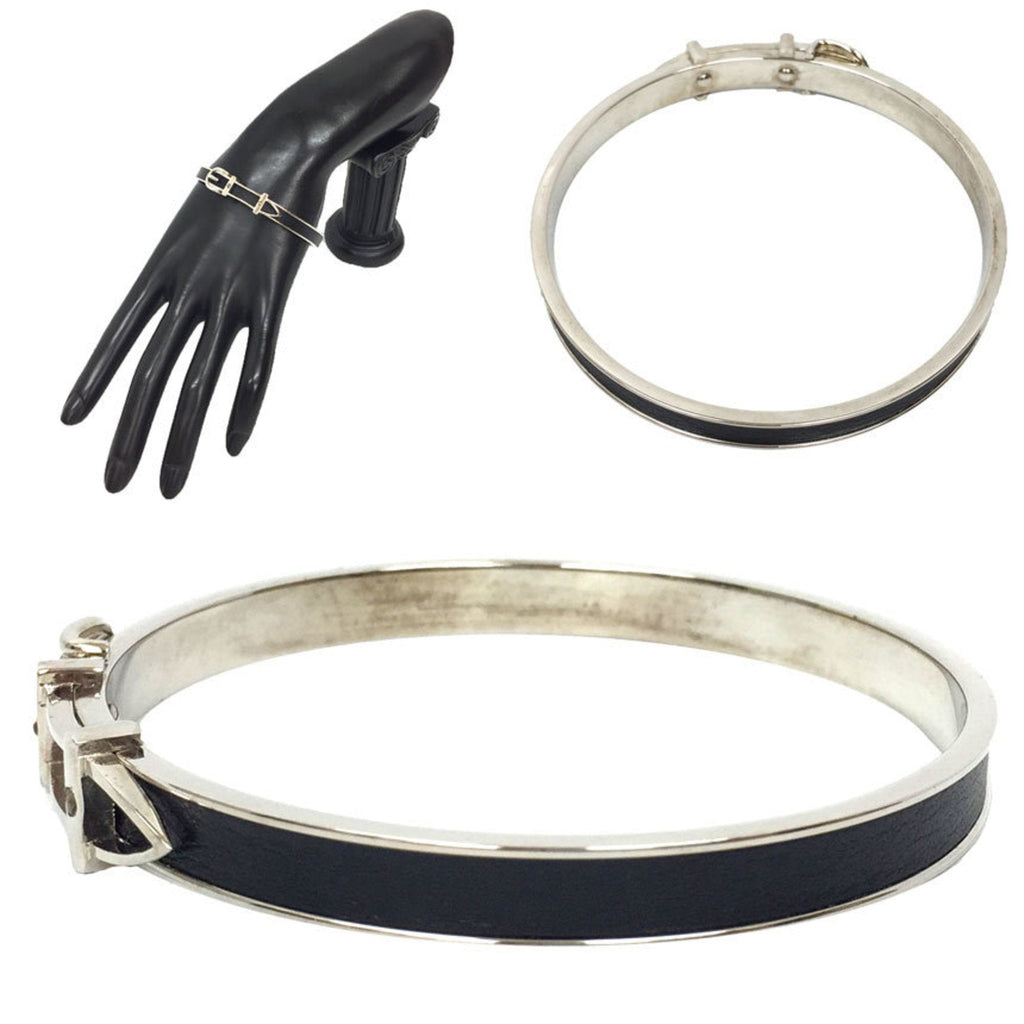Belt Motif Bracelet Brass and Leather