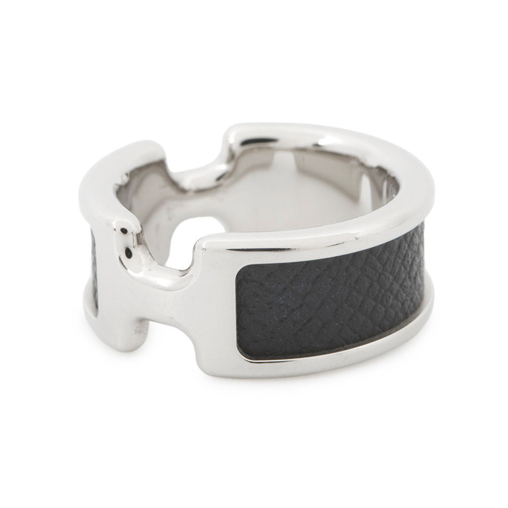 Olympe Ring Epsom Leather and Metal Mini
