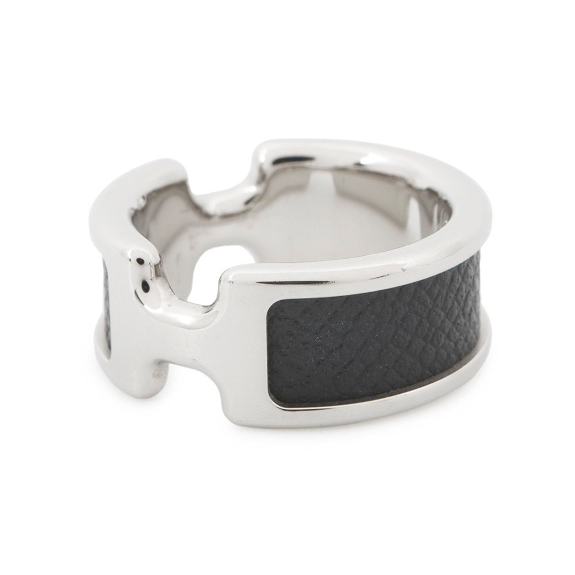 Olympe Ring Epsom Leather and Metal Mini