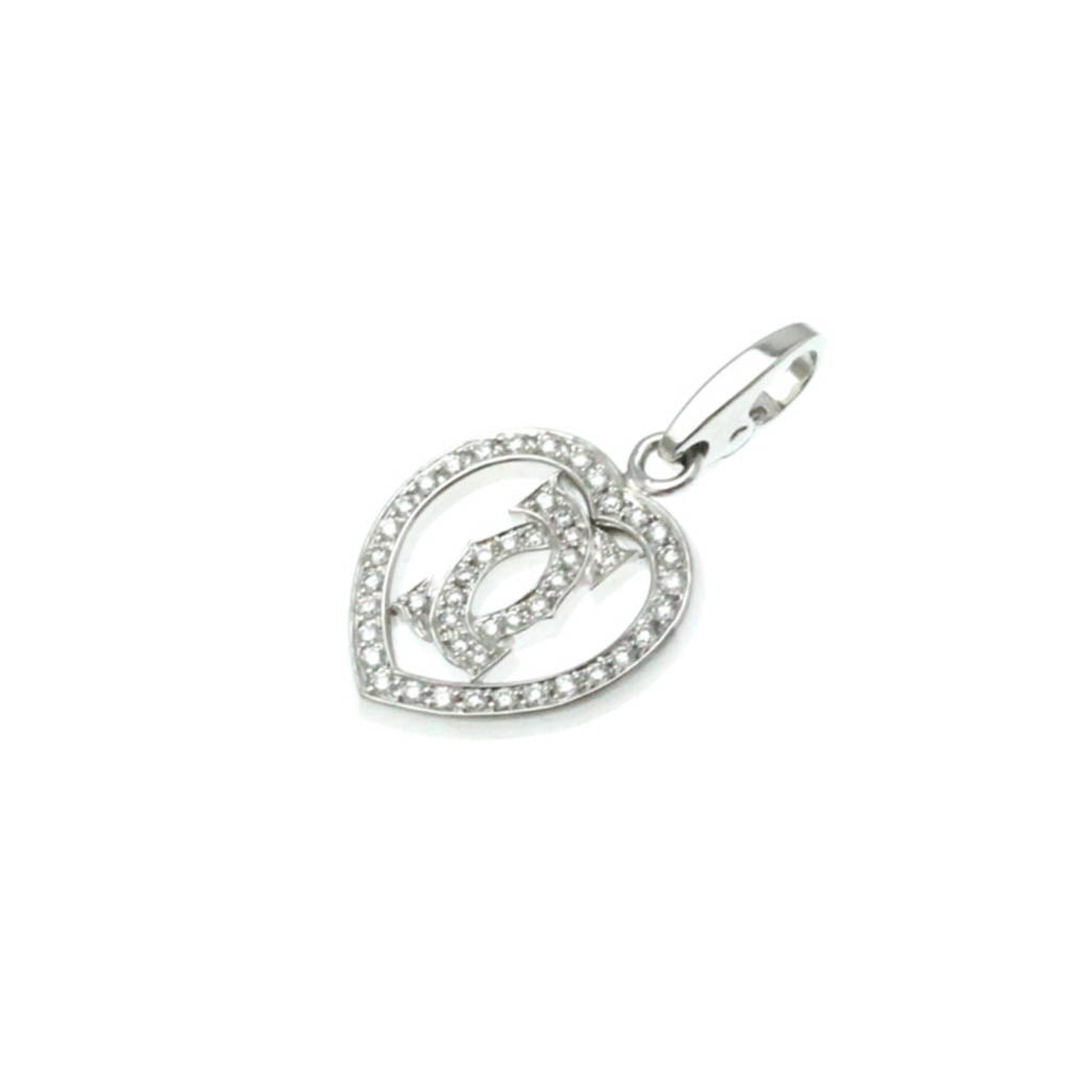 C de Cartier Necklace Sterling Silver and 18K White Gold