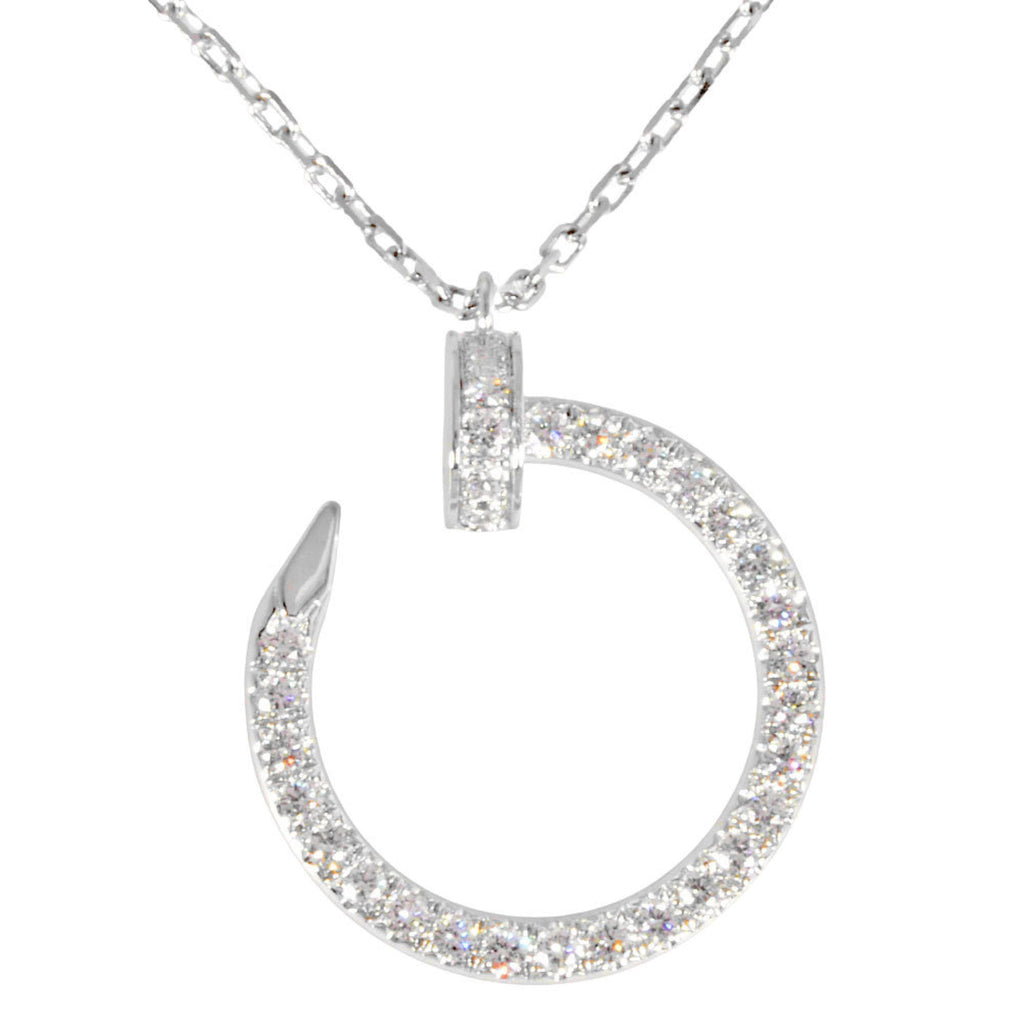 Juste un Clou Pendant Necklace 18K White Gold with Diamond