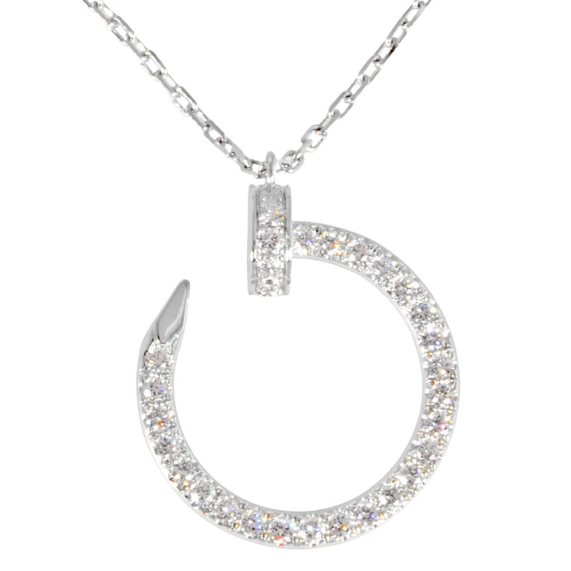 Juste un Clou Pendant Necklace 18K White Gold with Diamond