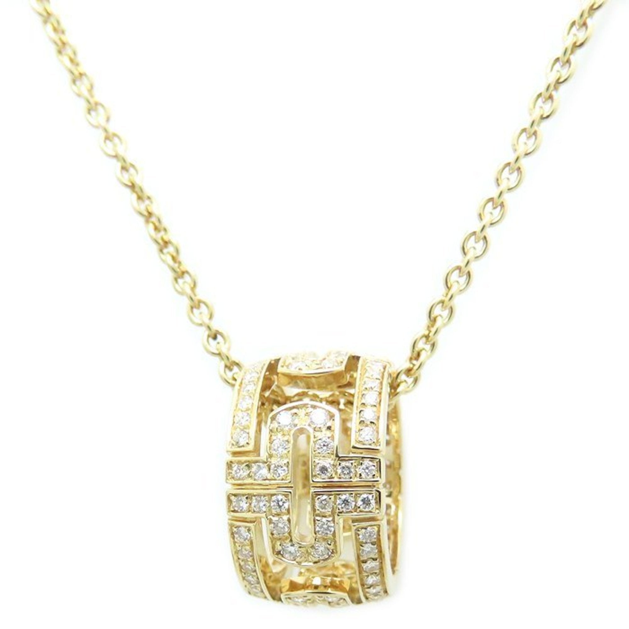Parentesi Pendant Necklace 18K Yellow Gold with Diamond