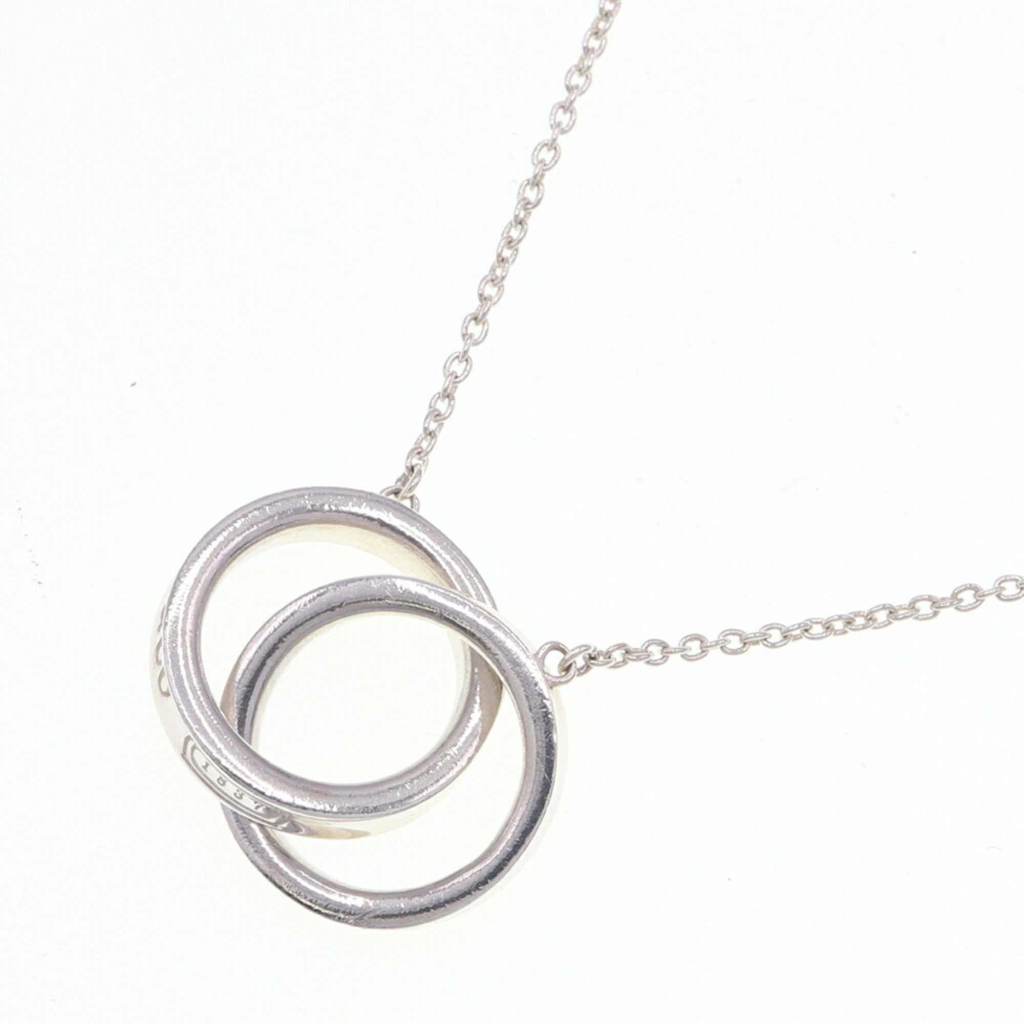 1837 Interlocking Circle Pendant Necklace Sterling Silver
