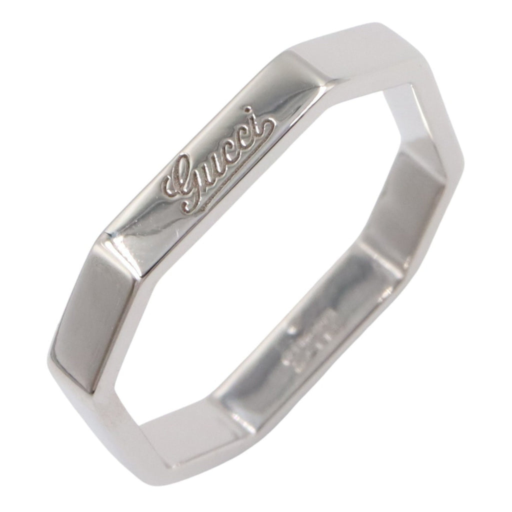 Octagon Ring 18K White Gold