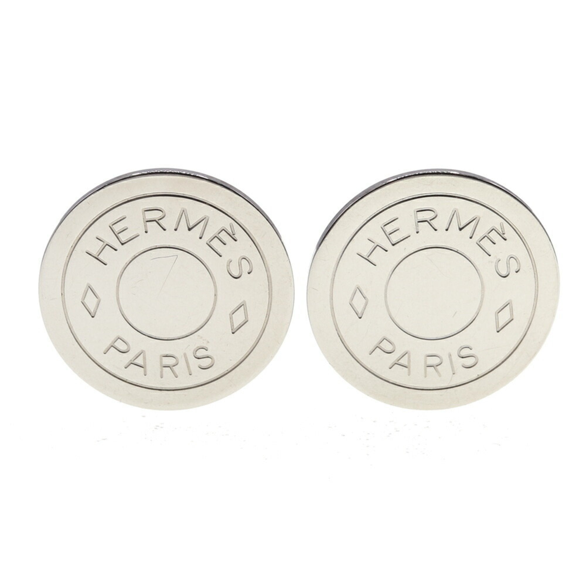 Clip-On Earrings Clip-On Silver-Tone Metal