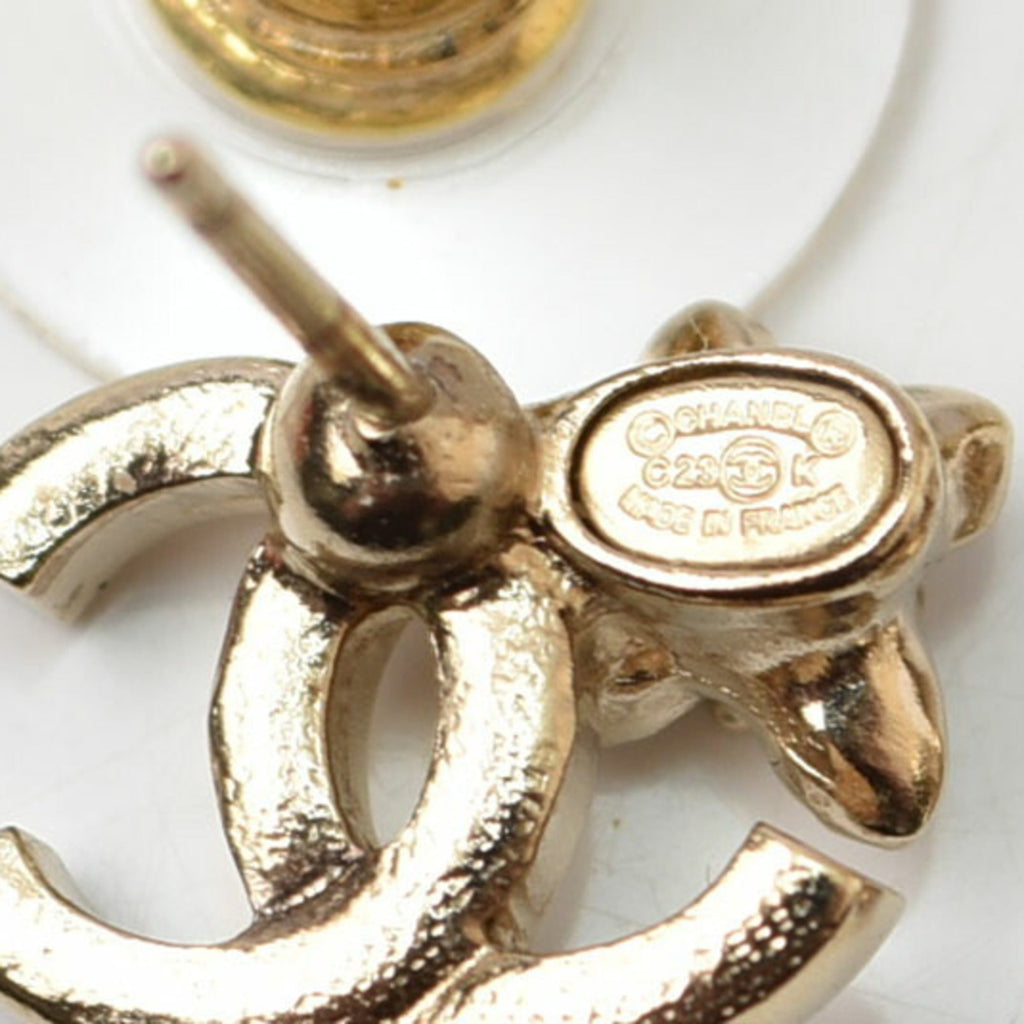 Rhinestone Earrings Gold and Rhinestone