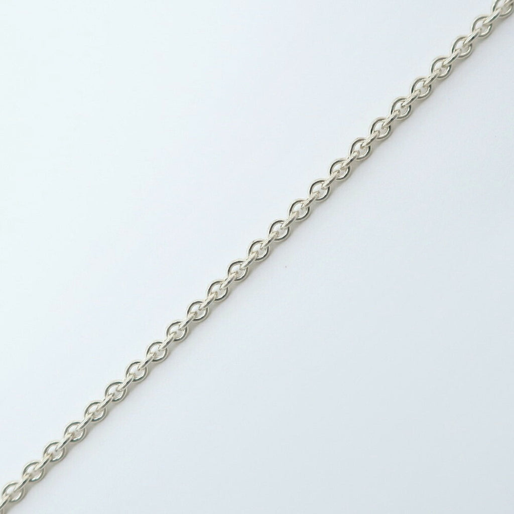 Open Heart Pendant Necklace Sterling Silver 21mm