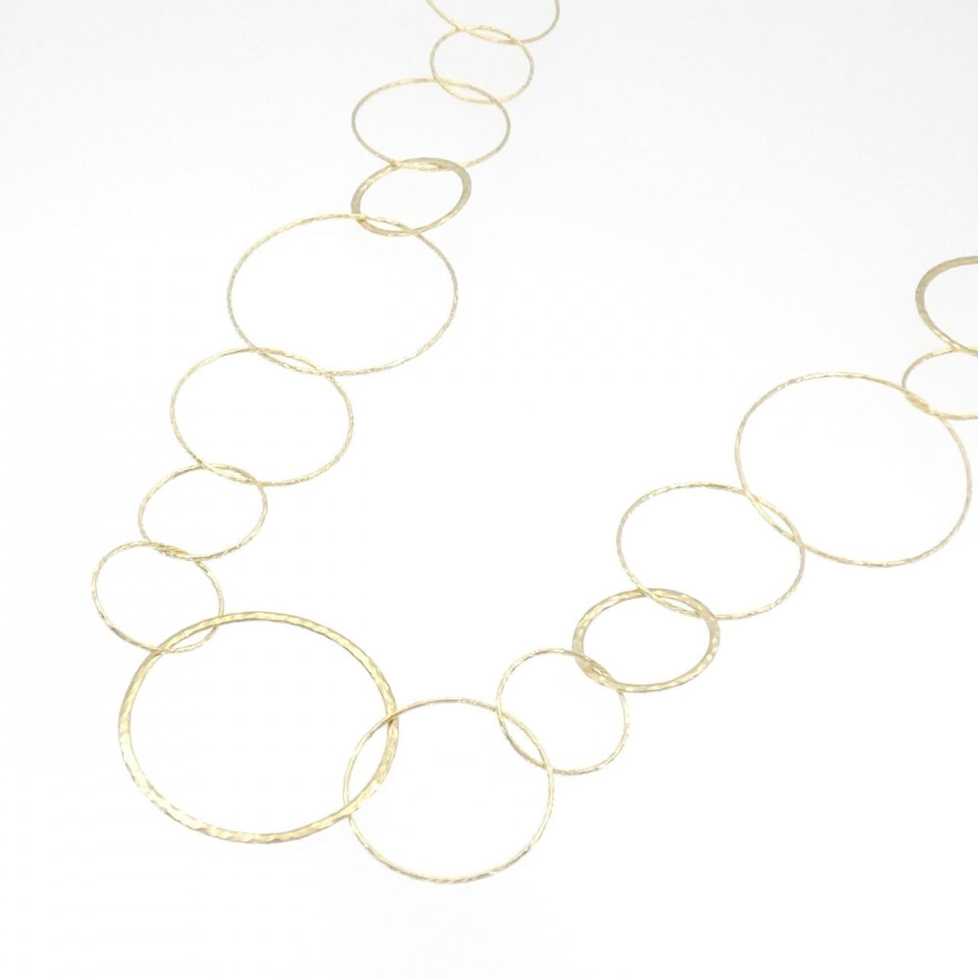 Hamard Circle Pendant Necklace 18K Yellow Gold