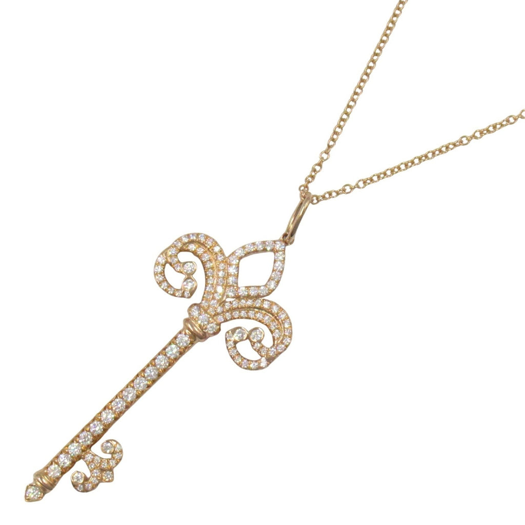 Fleur De Liskey Pendant Necklace 18K Rose Gold with Diamond