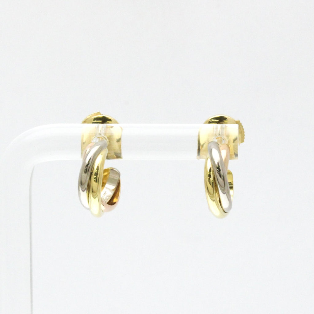 Trinity Earrings 18K Tricolor Gold