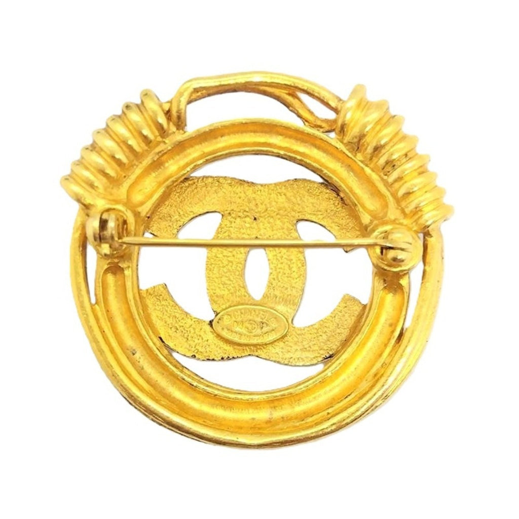 CC Logo Brooch Metal