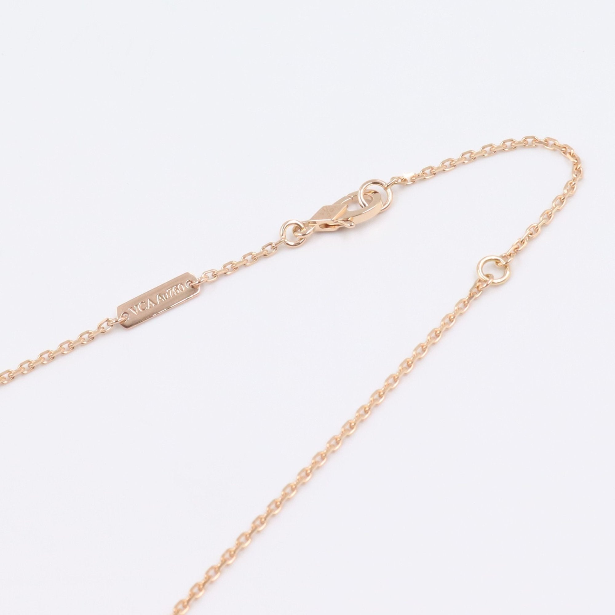Pendant Necklace 18K Rose Gold and Carnelian