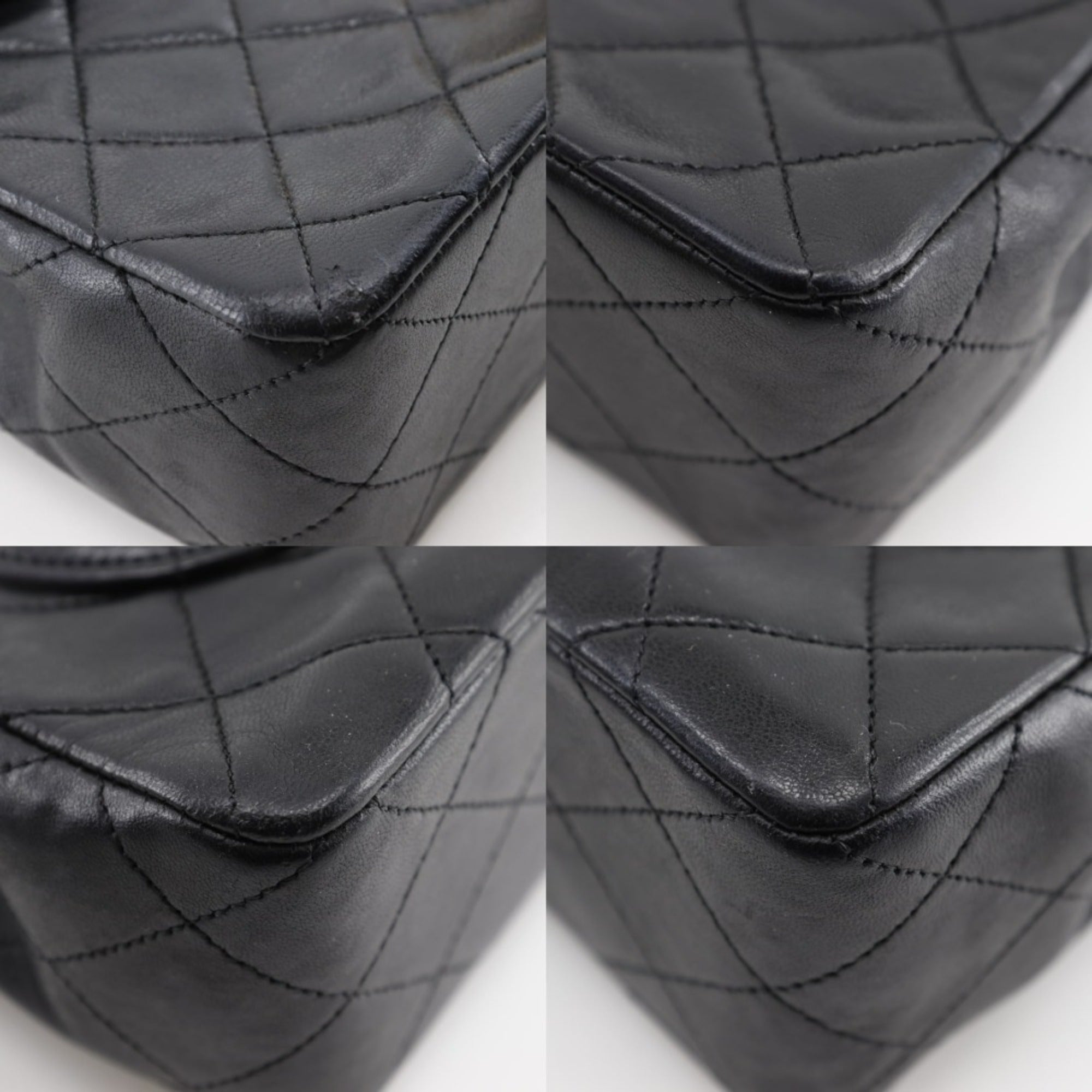 Vintage CC Chain Flap Bag Quilted Lambskin Medium