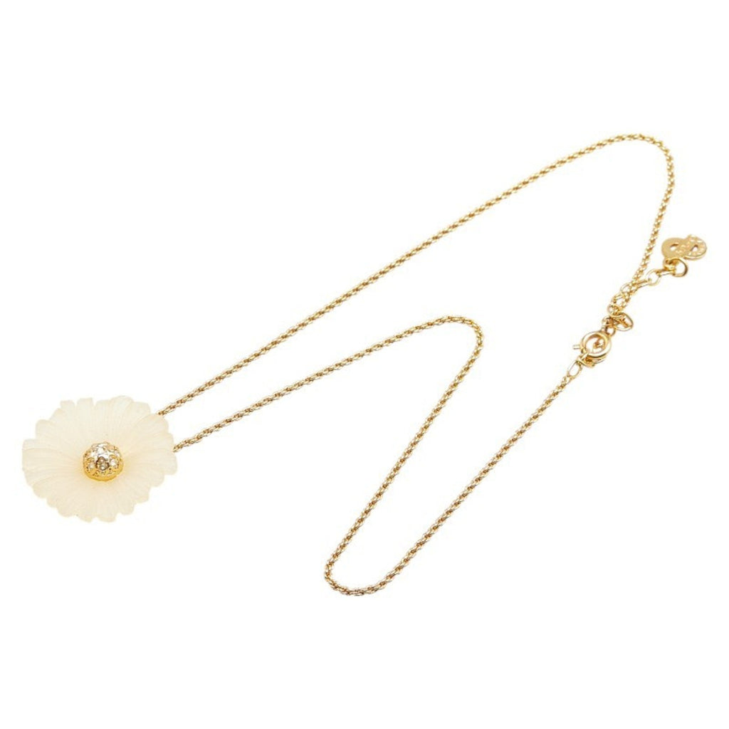 Pendant Necklace Gold with Rhinestone