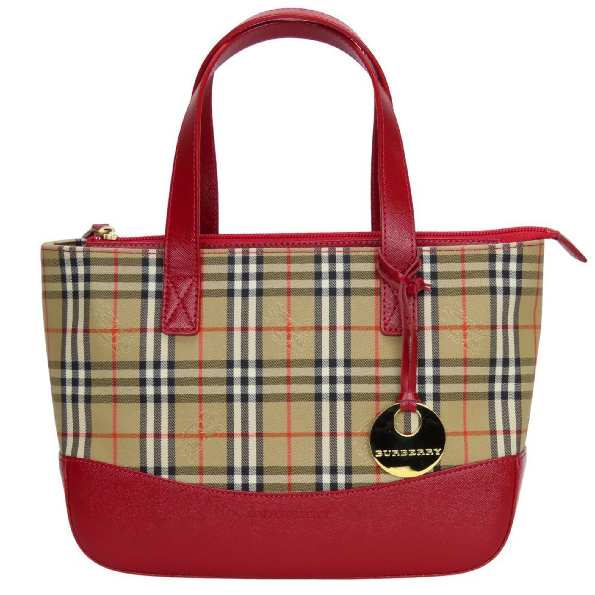 Reversible Tote Haymarket Coated Canvas and Leather Medium