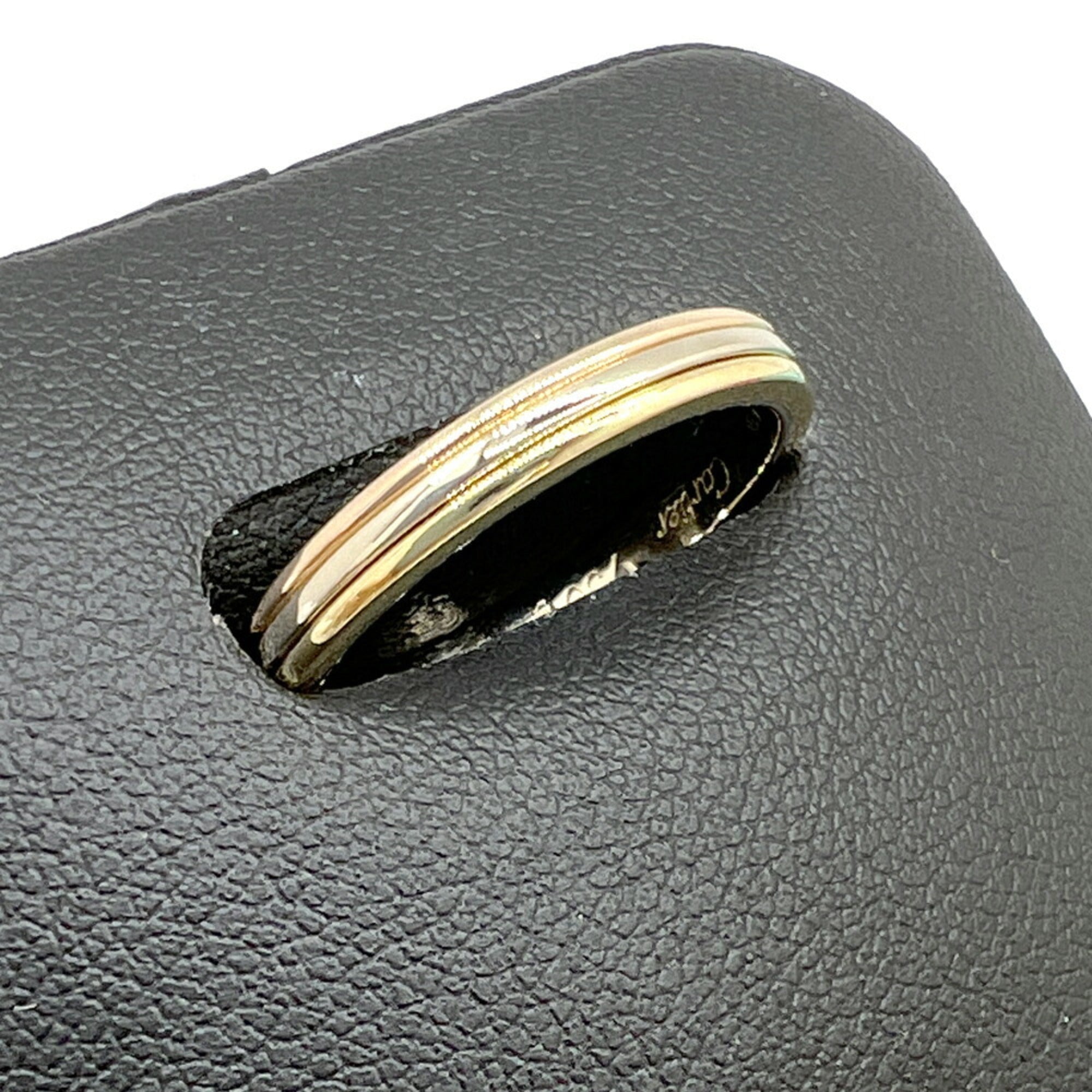 Vendome Louis Cartier Band Ring 18K Tricolor Gold