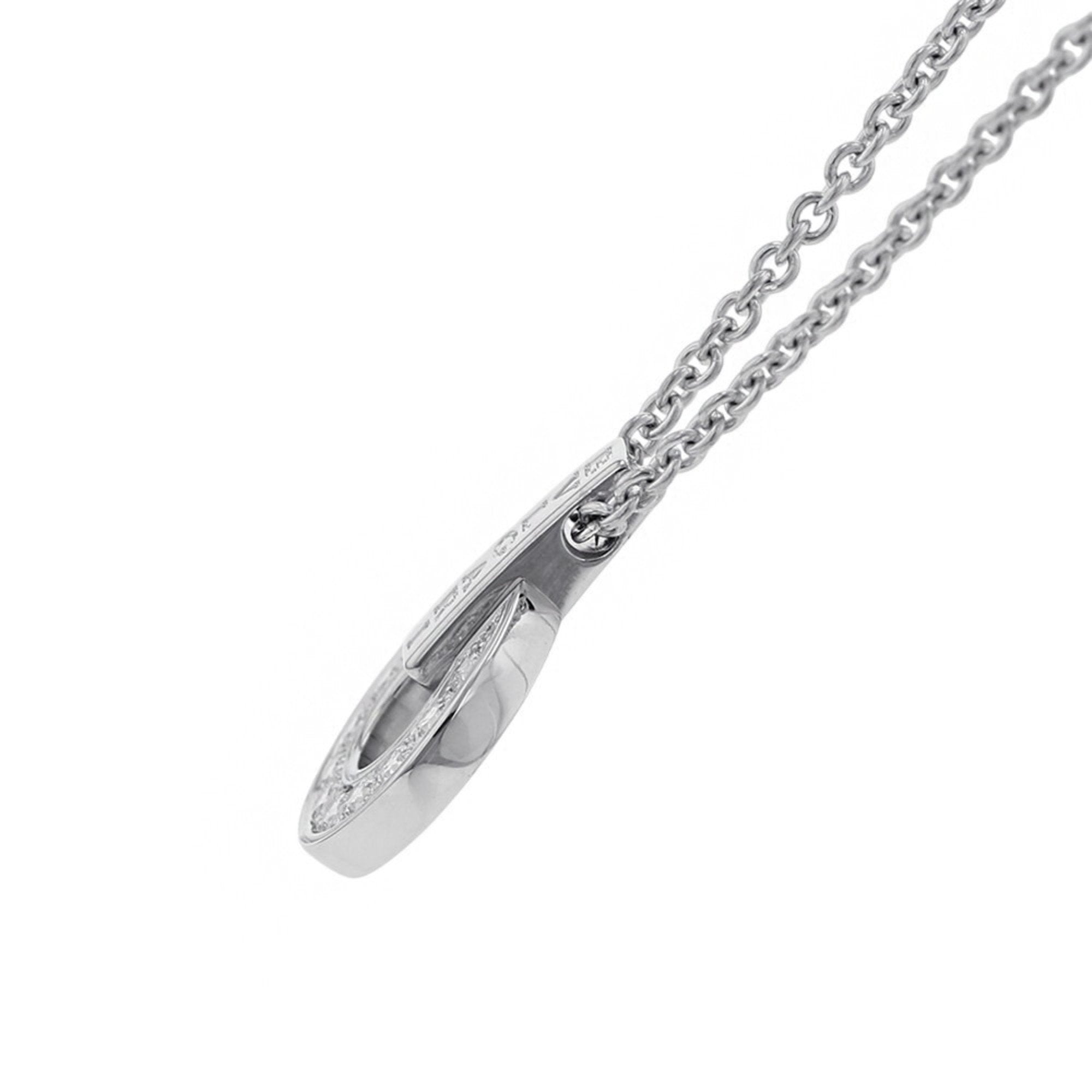 Pendant Necklace 18K White Gold with Diamond