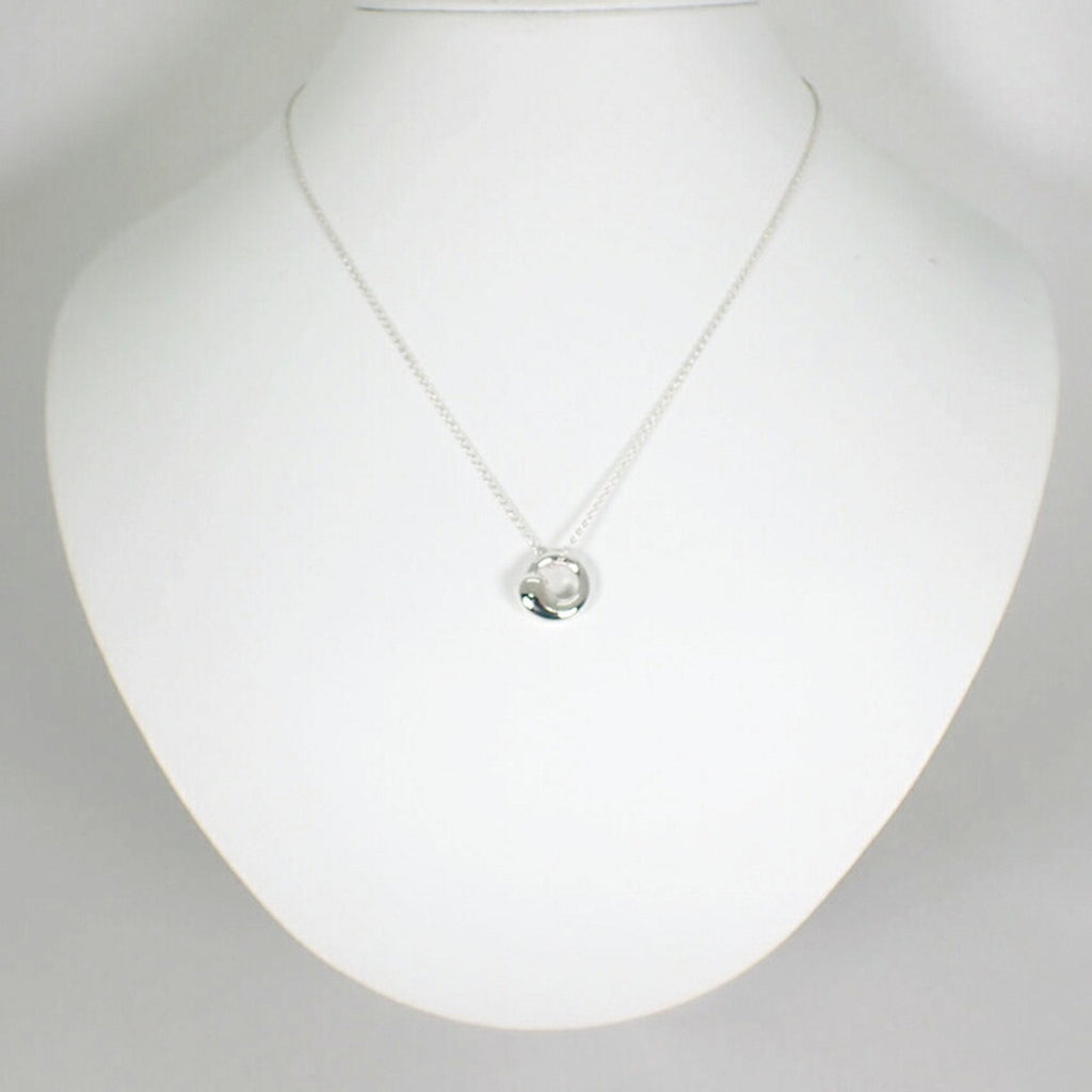 Eternal Circle Pendant Necklace Sterling Silver