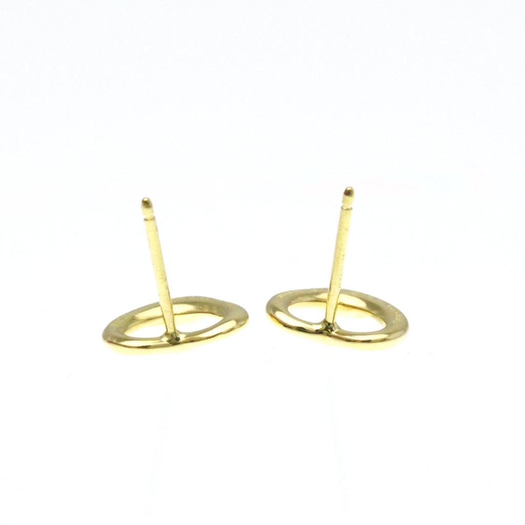 Open Heart Earrings 18K Yellow Gold 11mm 18K Yellow Gold