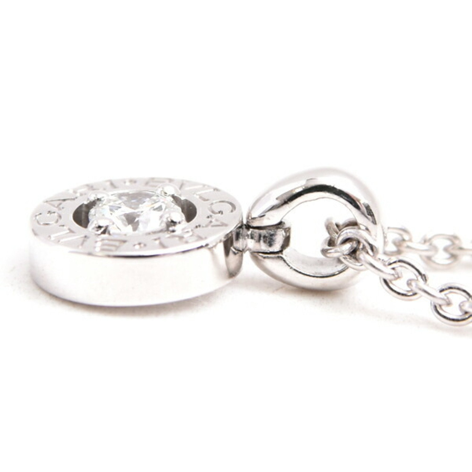 Pendant Necklace 18K White Gold with Diamond