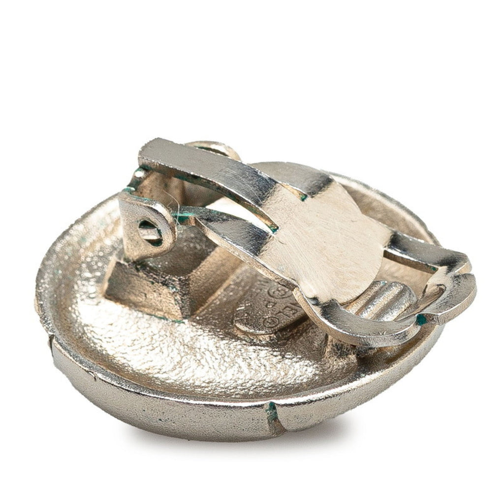 Clip-On Earrings Clip-On Silver-Tone Metal