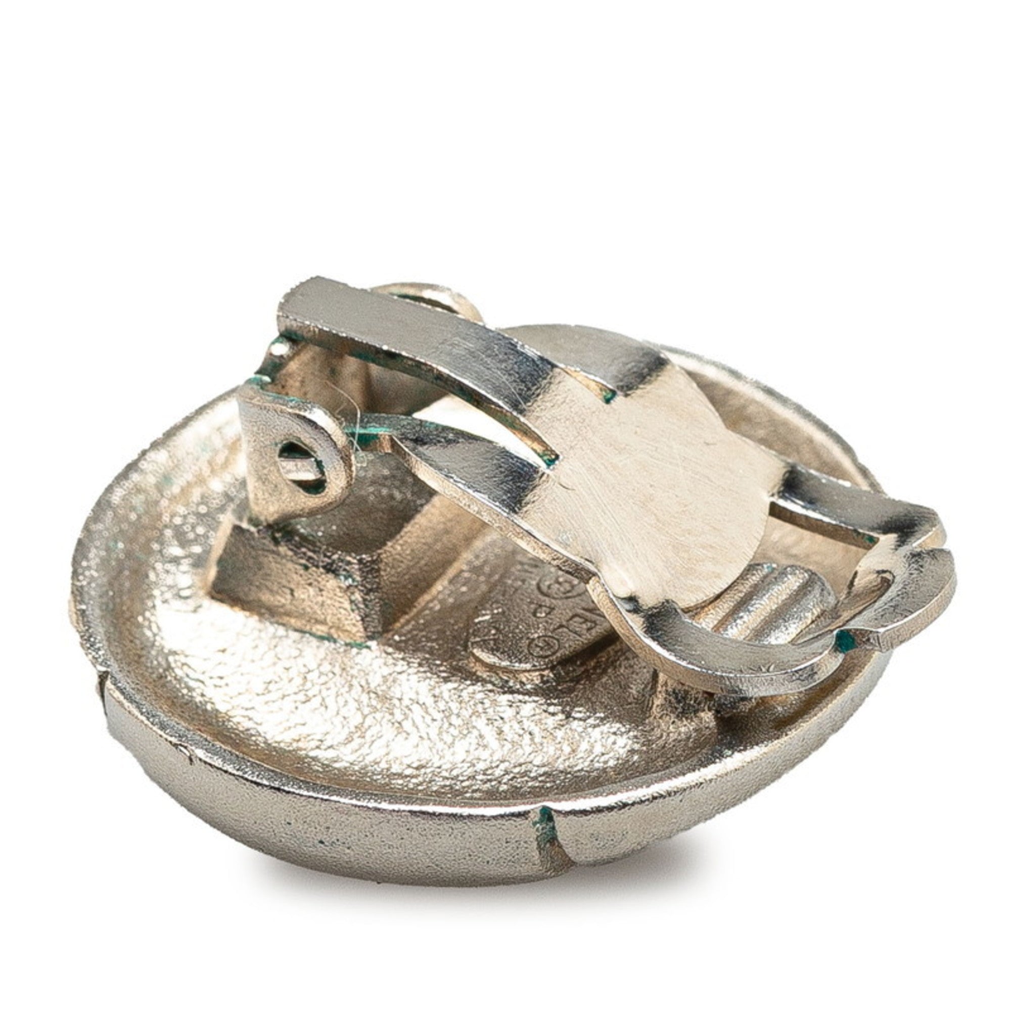 Clip-On Earrings Clip-On Silver-Tone Metal