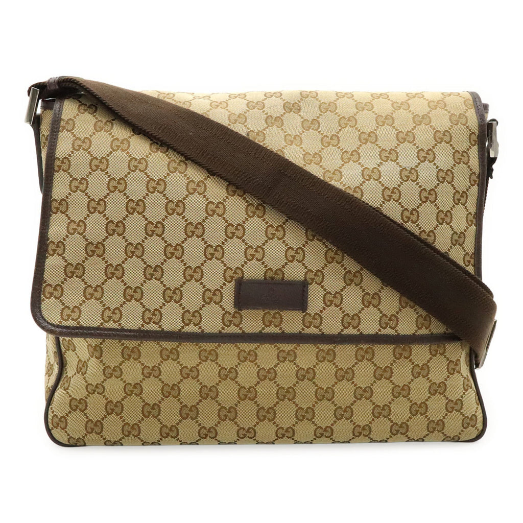 Web Strap Flap Messenger GG Canvas Medium