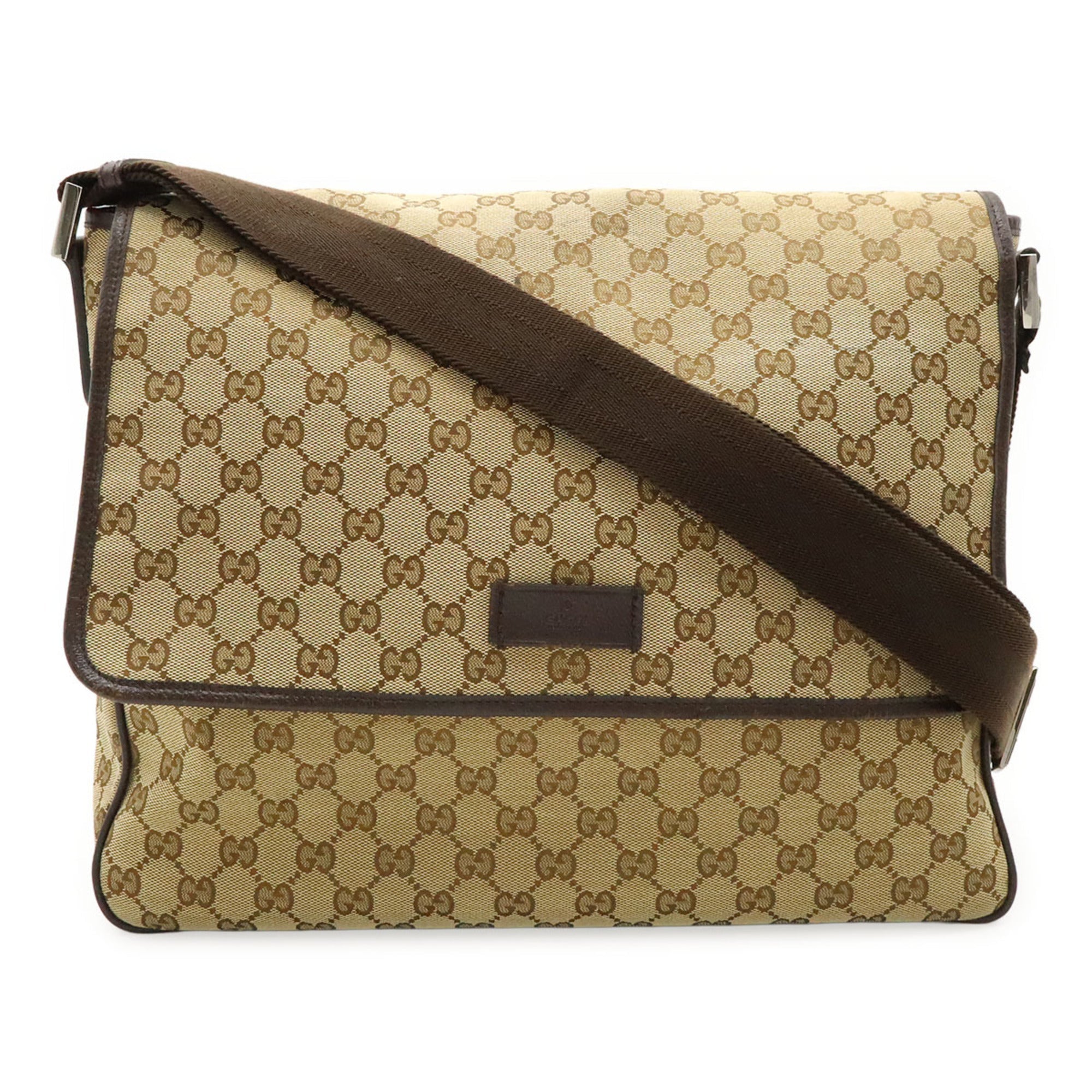 Web Strap Flap Messenger GG Canvas Medium