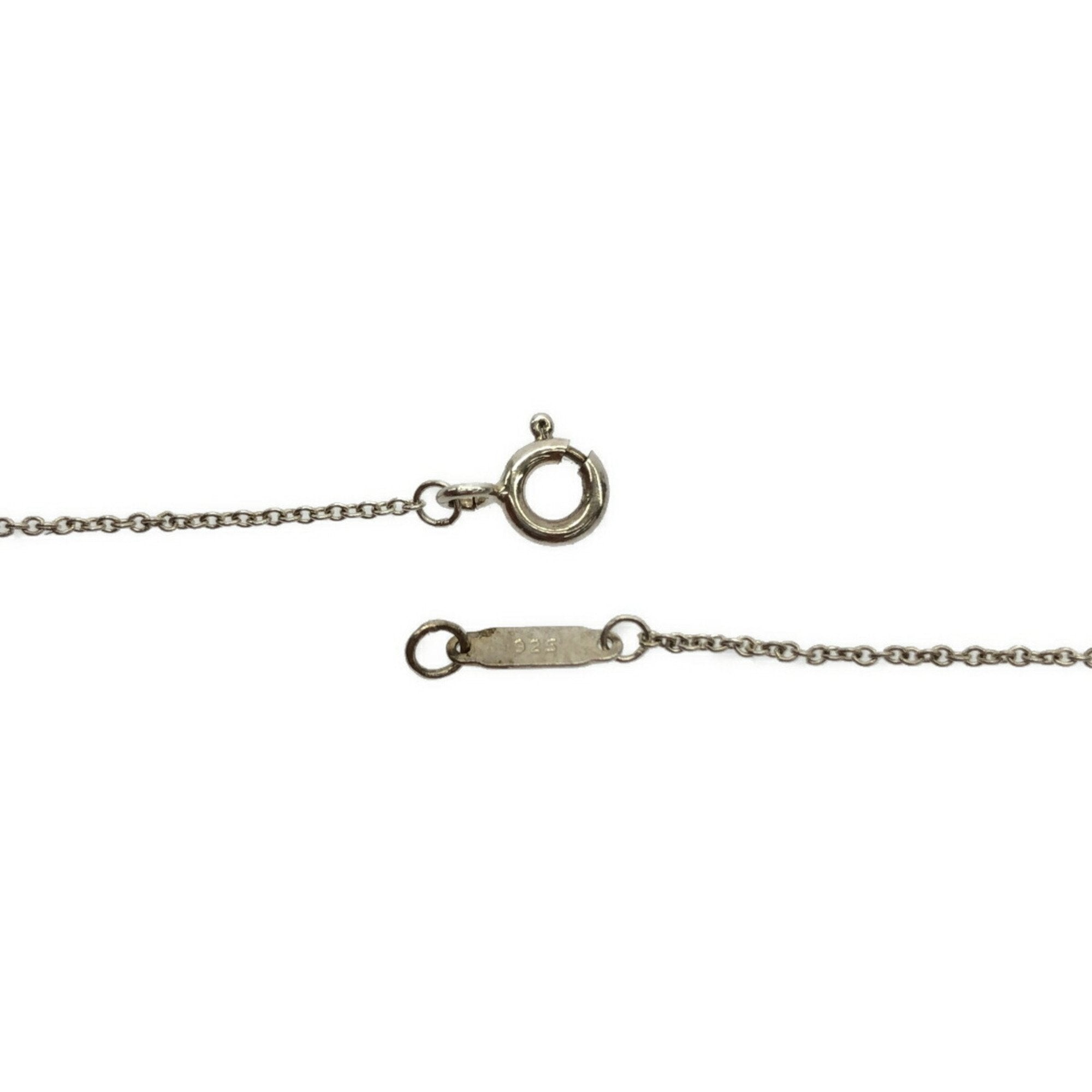Oval Key Pendant Necklace Sterling Silver