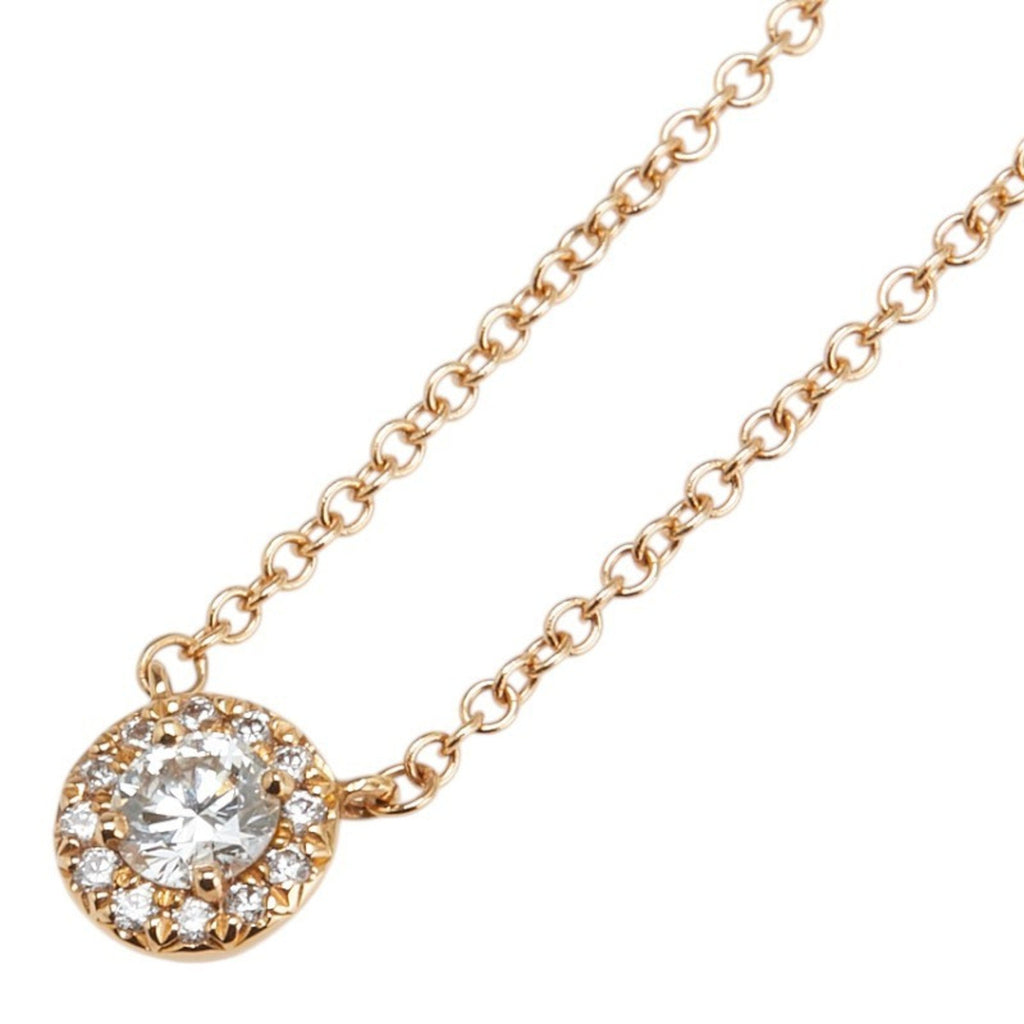 Pendant Necklace 18K Rose Gold with Diamond