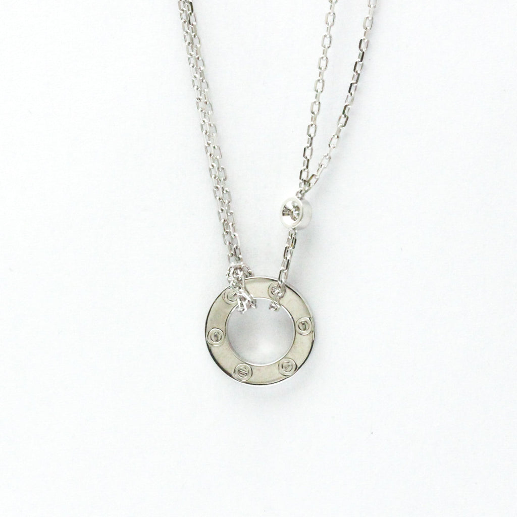 Pendant Necklace 18K White Gold with Diamond