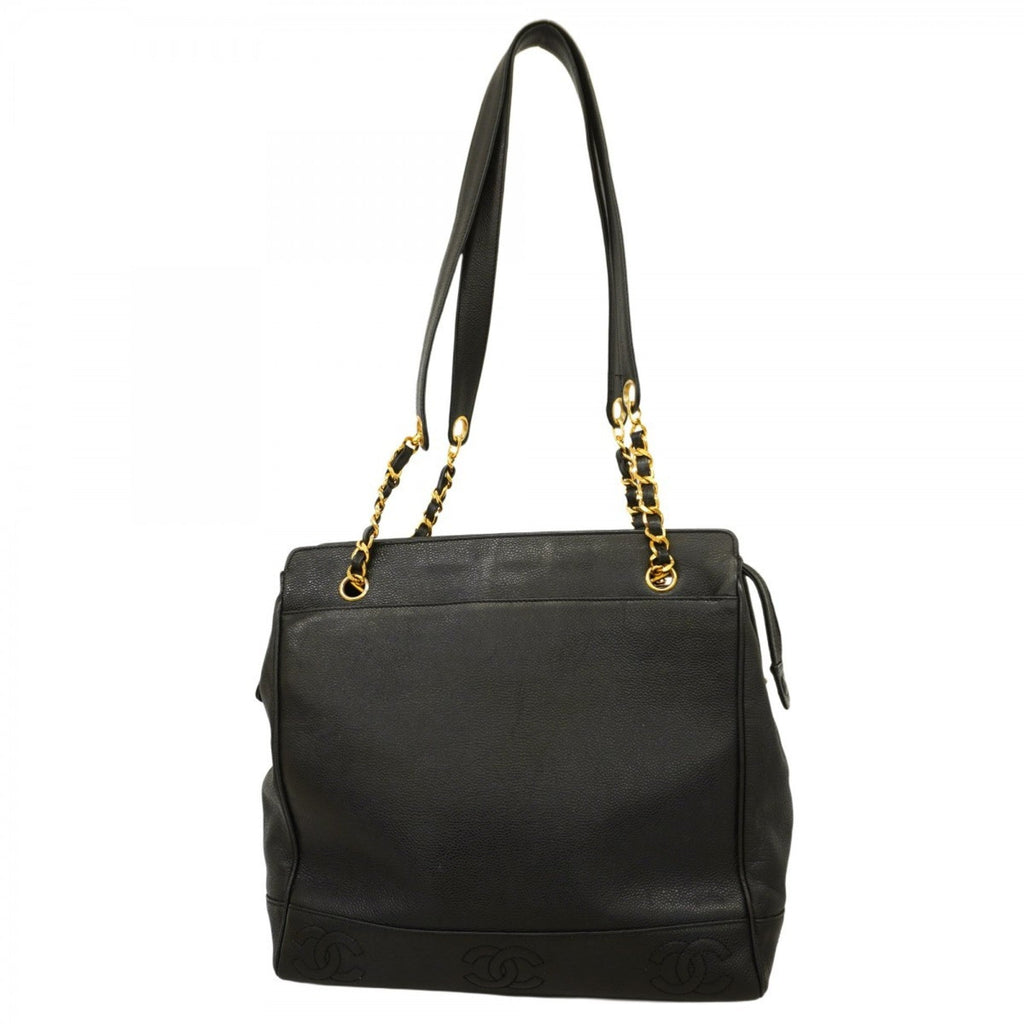 Vintage Stitched CC Shoulder Bag Caviar Medium