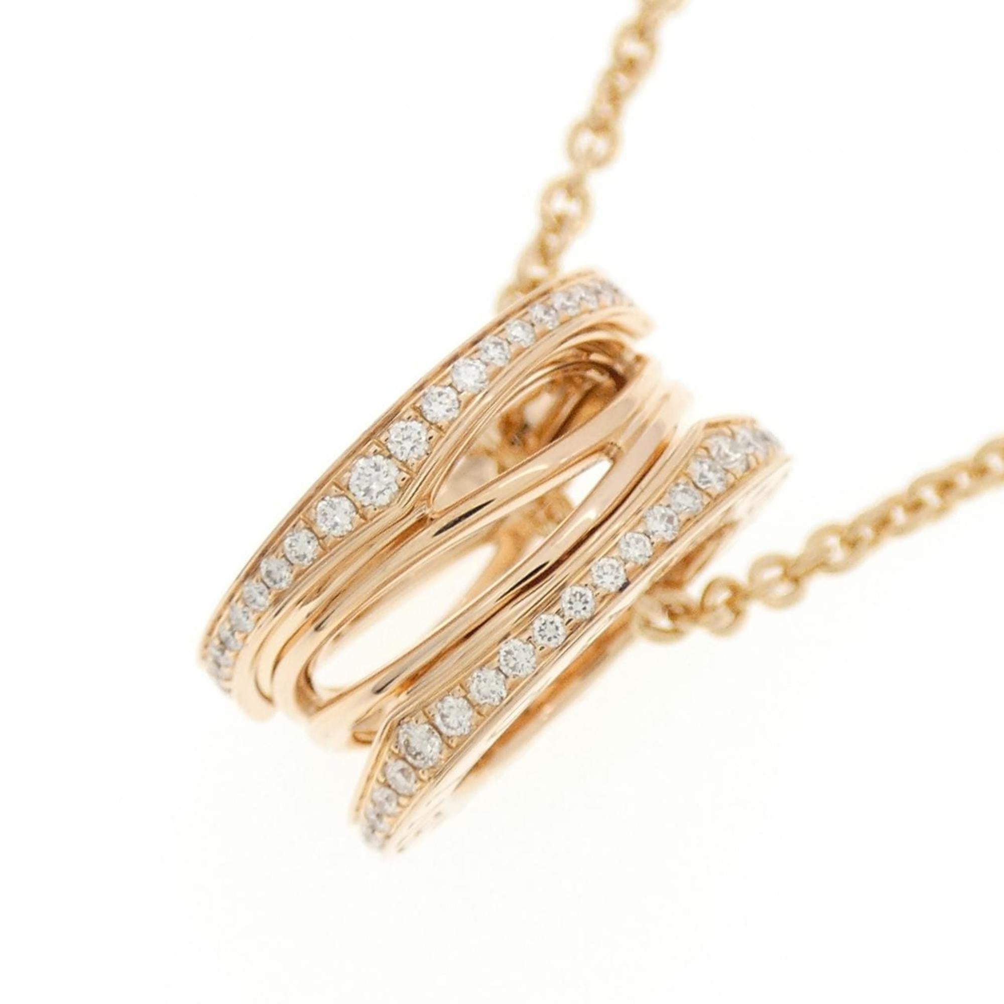 B.Zero1 Pendant Necklace 18K Rose Gold with Diamond