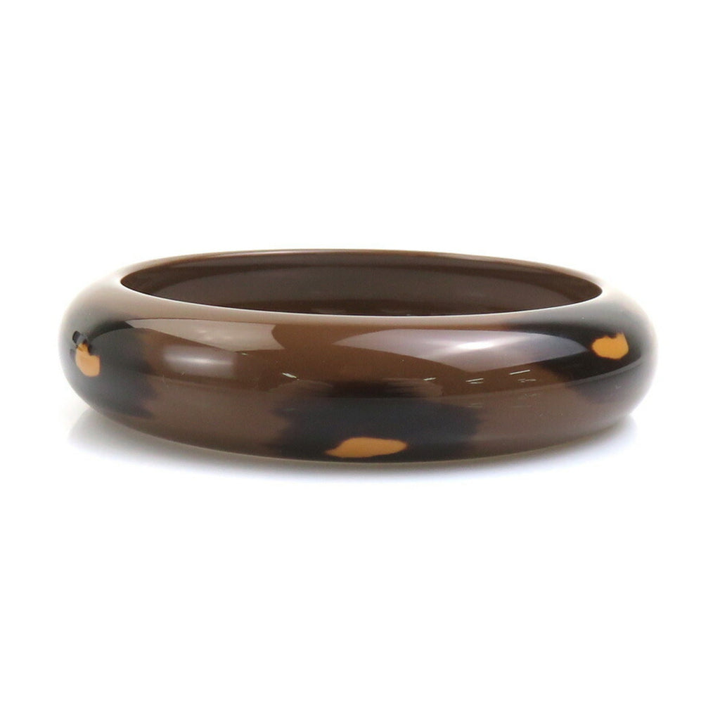 Bangle Bracelet Lacquer and Wood Brown