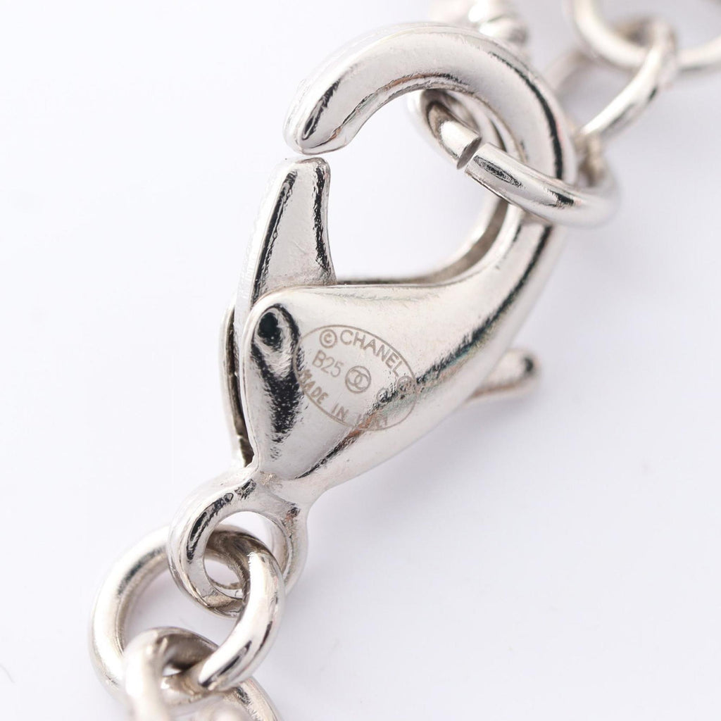 CC Logo Pendant Necklace Sterling Silver