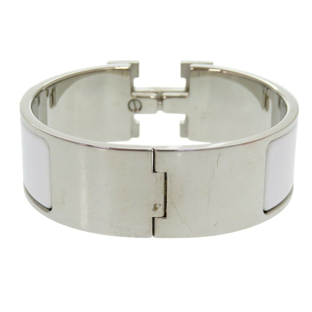 H Motif Click Clack Bracelet Metal Silver