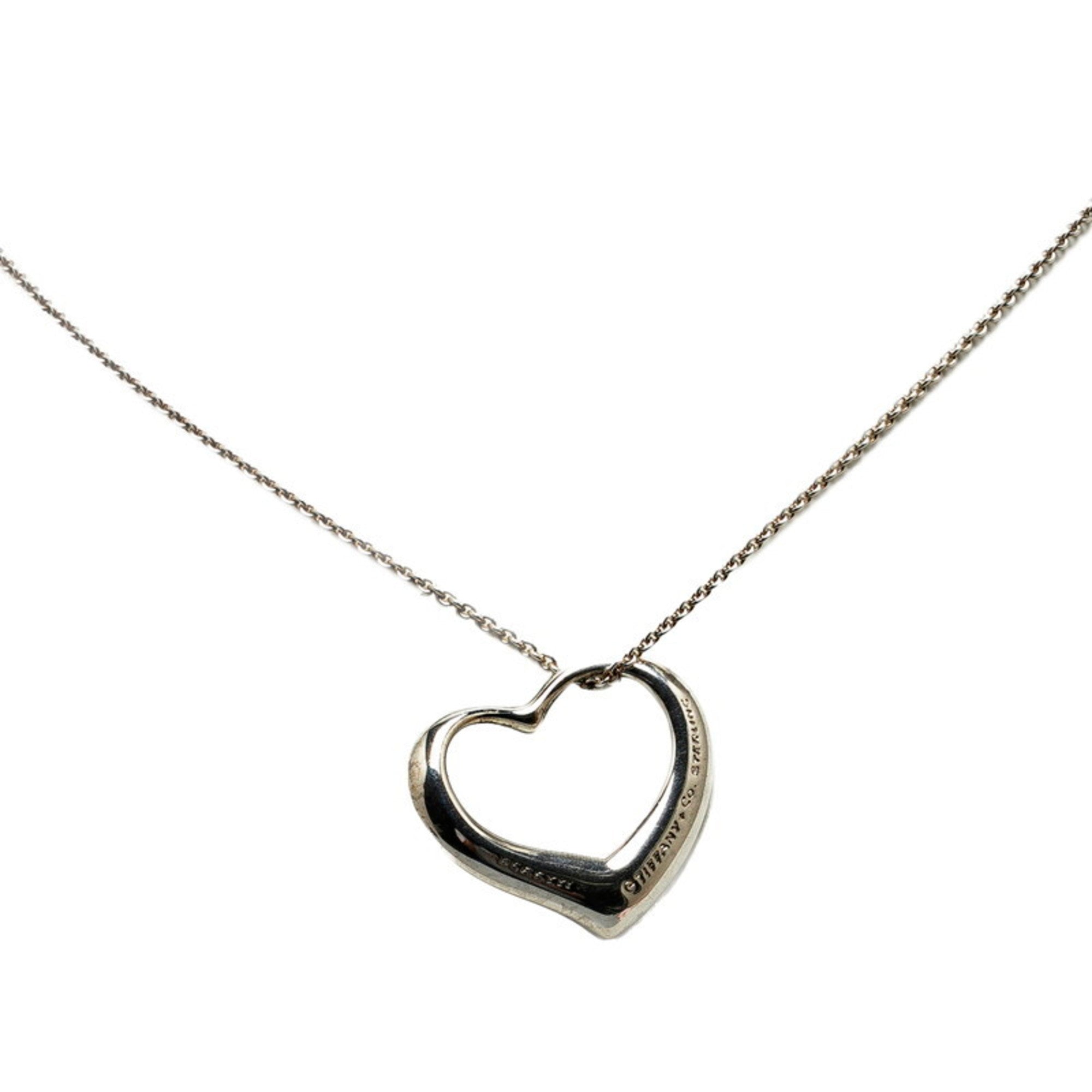 Heart Pendant Necklace Sterling Silver