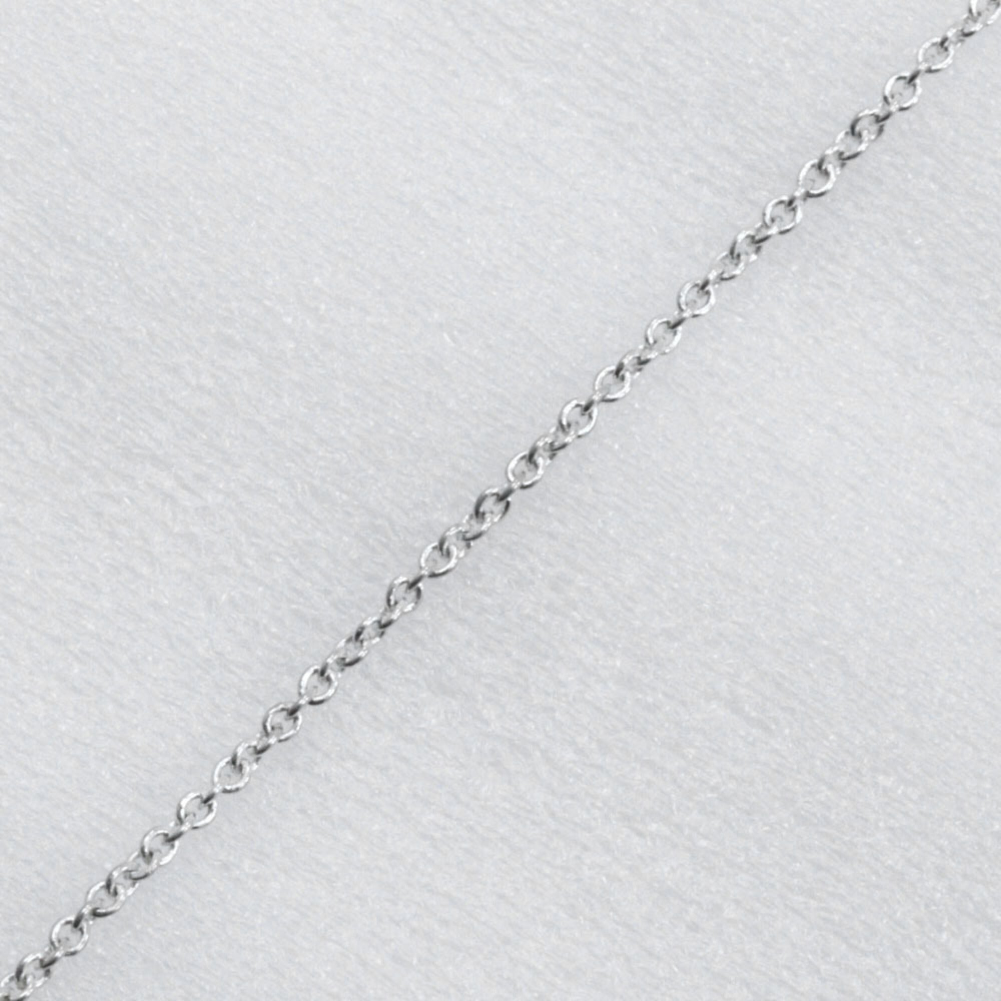 Bean Pendant Necklace Sterling Silver 12mm