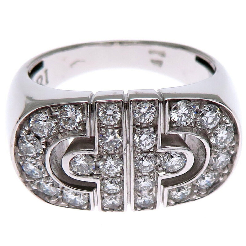 Parentesi Ring 18K White Gold with Diamond