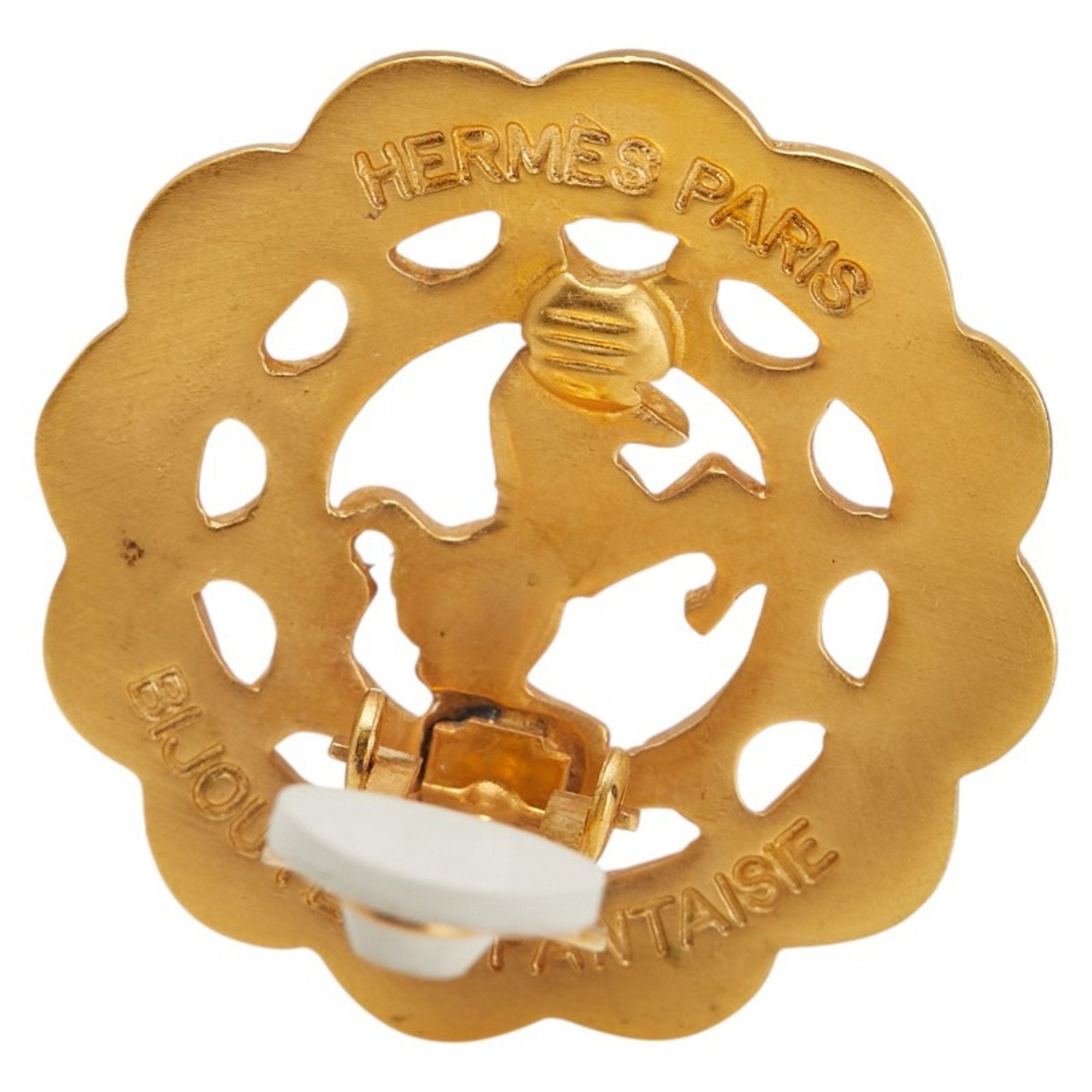 Single Earring Gold-Tone Metal