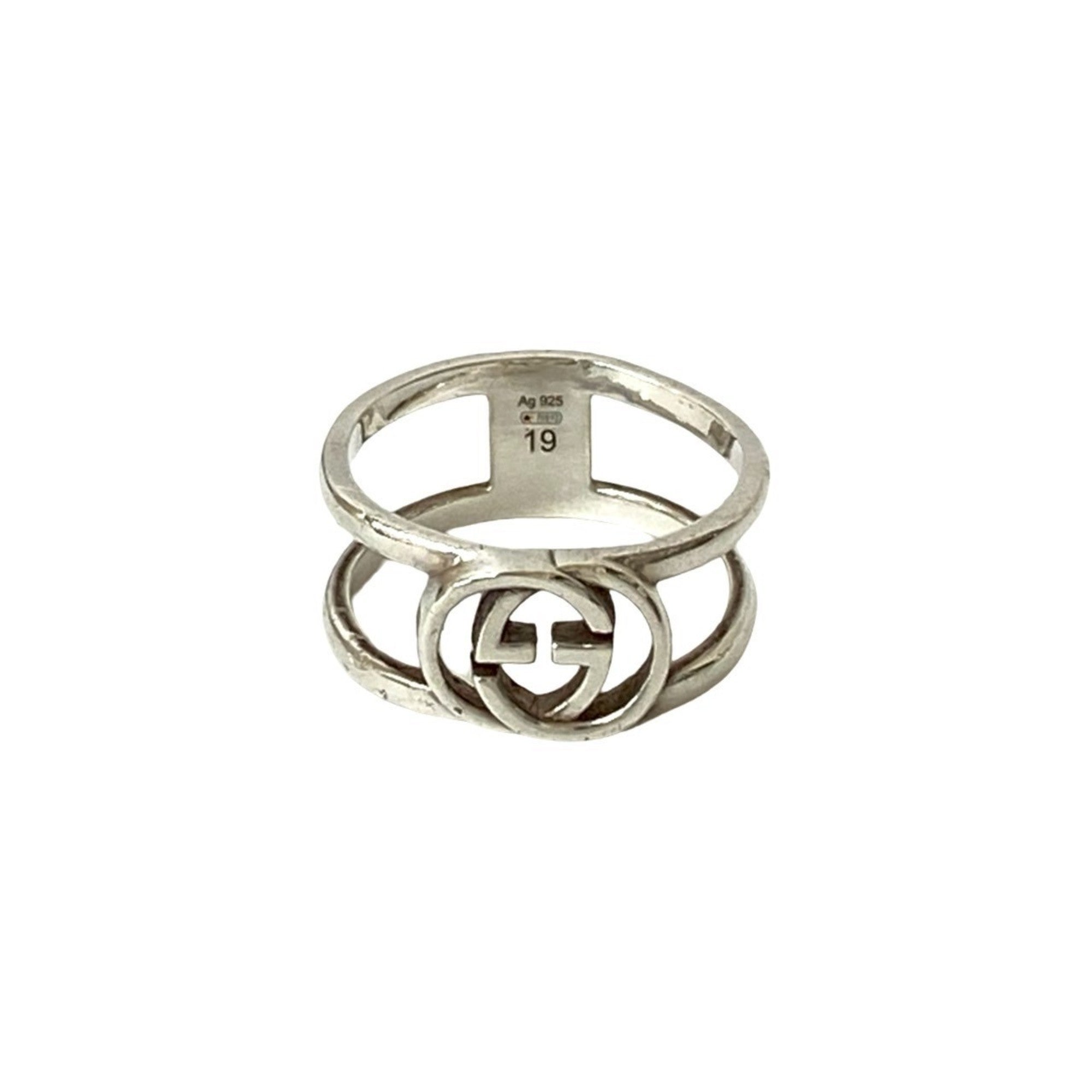 Interlocking G Ring Sterling Silver
